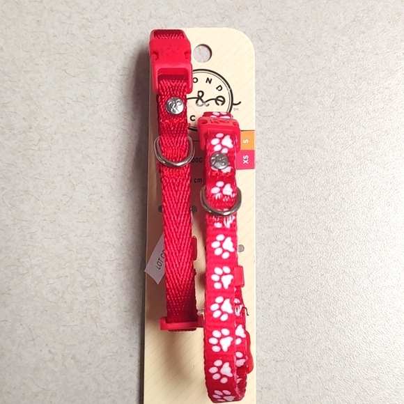 2 Red Small Collars For Your Pets - Picture 1 of 4
